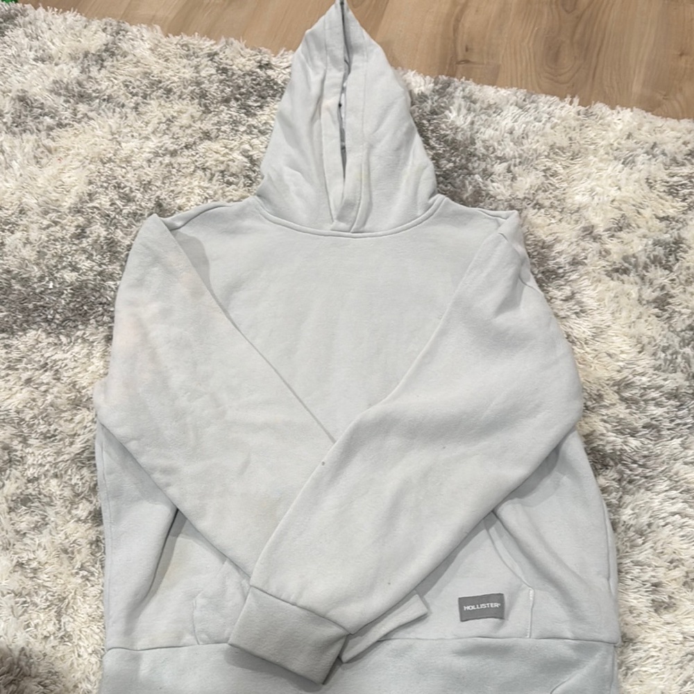 Hollister Light Gray Hoodie